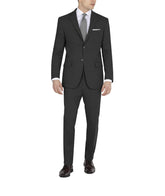 DKNY Men's Modern Fit High Performance Separates Business Suit Jacket, Black Solid, 48 Regular